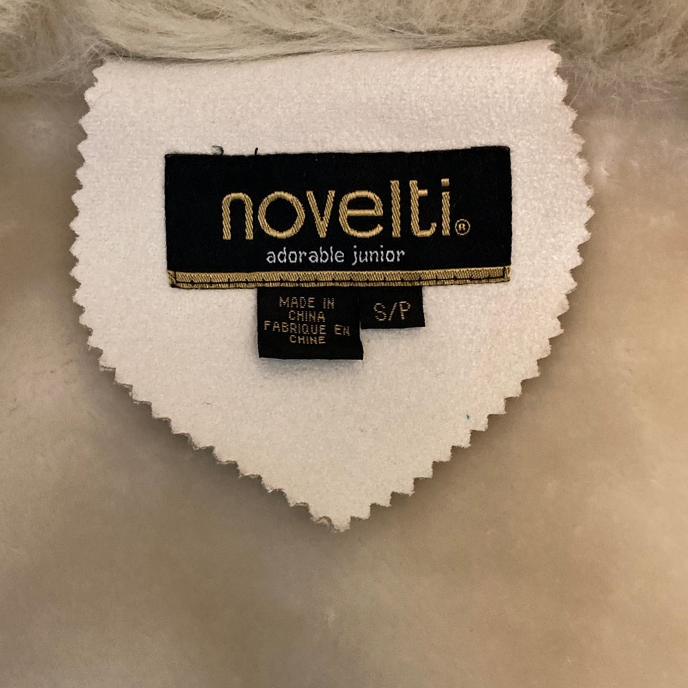 Novelti Cream Faux Fur Trim Coat - Picture 9 of 16